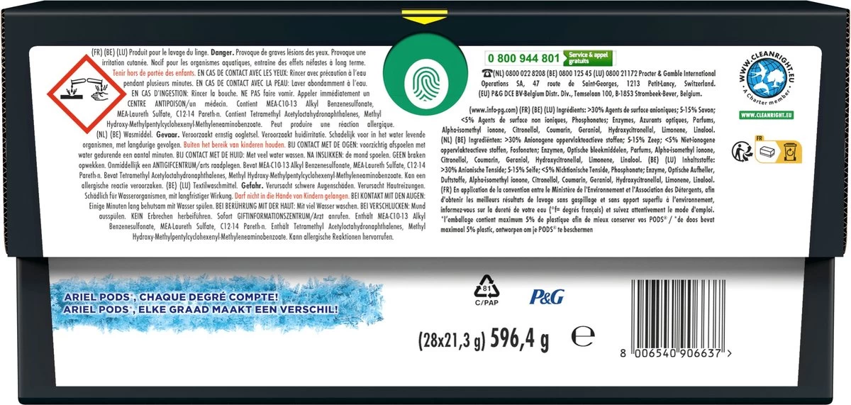 Ariel Wasmiddel Pods + Revitablack - Voor De Zwarte Was - 4 X 28 Wasbeurten - Voordeelverpakking 4 Ariel Wasmiddel Pods + Revitablack - Voor De Zwarte Was - 4 X 28 Wasbeurten - Voordeelverpakking - Afbeelding 2