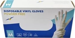 Merkloos Wegwerp Handschoenen - Vinyl Handschoenen - Poedervrij - Wit - Maat M - 100 Stuks -Schoonmaakproducten Winkel 1200x624 2