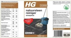 HG Natuursteen Reiniger Glansvloeren 1L - Marmer & Natuursteen - Streeploos Schoon - 20 Dweilbeurten 8 HG Natuursteen Reiniger Glansvloeren 1L - Marmer & Natuursteen - Streeploos Schoon - 20 Dweilbeurten -Schoonmaakproducten Winkel 1200x645