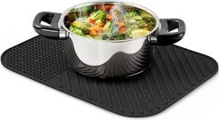 Merkloos Afdruipmat Met GRATIS Afwasborstel - Droogmat - Afdruipmat Siliconen - BPA Vrij - Afdruipmat Voor Afwas - Zwart -Schoonmaakproducten Winkel 1200x655 1