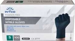 Intco Nitril Handschoenen - Latex Vrij - Zwart - 100 Stuks - Maat Small -Schoonmaakproducten Winkel 1200x660 2