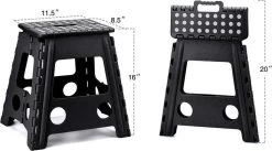 Buxibo - Kruk - Krukje - Keukentrap - Keukentrapje - Opvouwbaar Trapje - Keuken/Badkamer/Schuur Trapje - 29 X 24 X 40cm -Schoonmaakproducten Winkel 1200x667 1