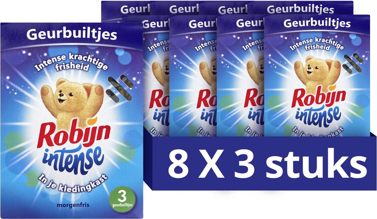 Robijn Intense Geurbuiltjes - 8 X 3 Stuks - Voordeelverpakking 3 Robijn Intense Geurbuiltjes - 8 X 3 Stuks - Voordeelverpakking