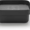 Brabantia SinkSide Afwasbak Vierkant - Met Afdruipschaal - Dark Grey -Schoonmaakproducten Winkel 1200x720
