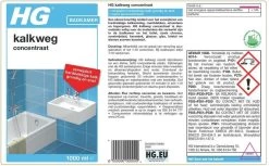 HG Kalkweg Concentraat - 1 L - Krachtige Ontkalker - Geconcentreerd -Schoonmaakproducten Winkel 1200x744