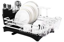 Doogo® Afdruiprek Met Bestekkorf En Lekbak Voor Keukenborden En Bestek Afdruiprek Met Draaibare Uitloop -Schoonmaakproducten Winkel 1200x789 2