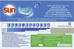 SUN® Sun All-in-1 Normaal Vaatwastabletten - 7 X 25 Tabletten - Voordeelverpakking 22 SUN® Sun All-in-1 Normaal Vaatwastabletten - 7 X 25 Tabletten - Voordeelverpakking -Schoonmaakproducten Winkel 1200x790 2