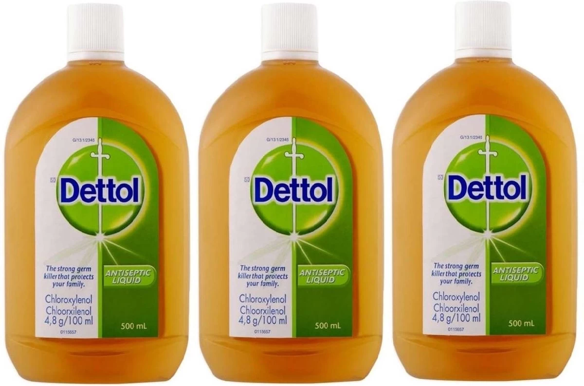 Dettol 500 Ml Allesreiniger Ontsmettingsmiddel 3 X 500 ML Voordeel Verpakking 3 Dettol 500 Ml Allesreiniger Ontsmettingsmiddel 3 X 500 ML Voordeel Verpakking