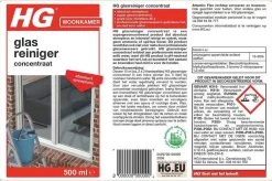 HG Glasreiniger Concentraat - 500ml - Reinigt Streeploos - De Keuze Van Professionele Glazenwassers -Schoonmaakproducten Winkel 1200x798 3