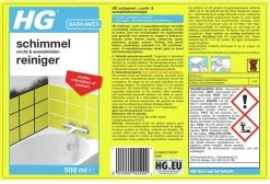 HG Schimmelreiniger - 500ml - De NR 1 Schimmelverwijderaar - Vernietigt De Hardnekkigste Schimmel - Geschikt Voor De Badkamer, Tegel-, Siliconenvoegen, Stucwerk -Schoonmaakproducten Winkel 1200x814 4