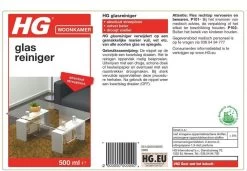 HG Glasreiniger - 500ml - 100% Streeploze Glans - Snel Droog -Schoonmaakproducten Winkel 1200x831 2