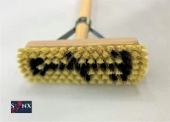 Synx Tools Luiwagen Fiber 22cm - Schrobber - Vloerschrobber - Schoonmaakbezem - Schrobborstels - Incl. Steel 150 Cm -Schoonmaakproducten Winkel 1200x861