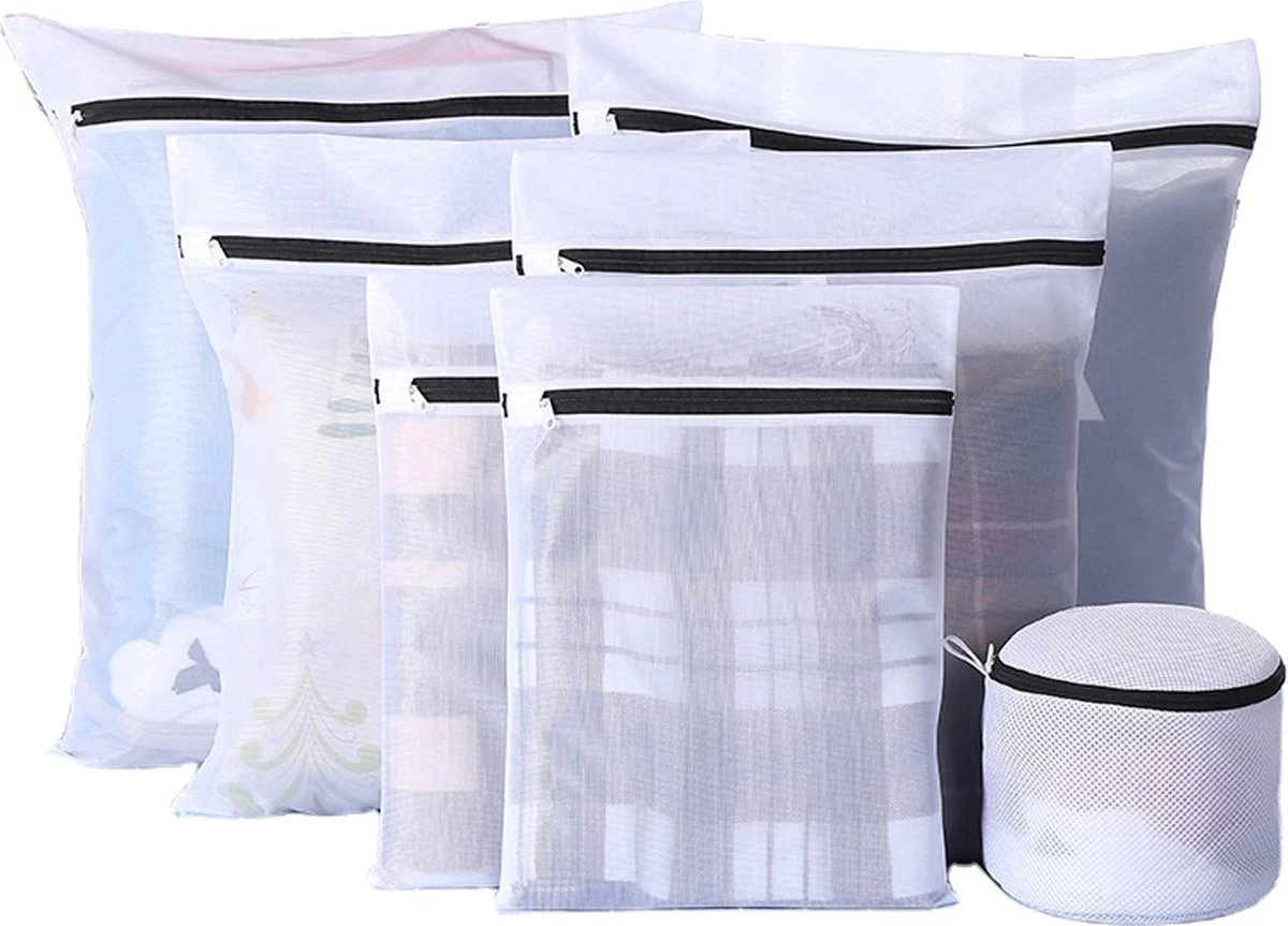 Merkloos Waszakken - Wasnetten - Bescherm Je Wasgoed En Wasmachine - Packing Cubes - Travel Organizer - 7 Stuks 3 Merkloos Waszakken - Wasnetten - Bescherm Je Wasgoed En Wasmachine - Packing Cubes - Travel Organizer - 7 Stuks