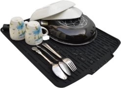 HOMYHON Afdruipmat -Afdruipmat Siliconen -Pannenonderzetter- Antislip -Hittebestendig - Aanrecht Mat -Siliconen Mat - 40 X 46 Cm - Zwart 11 HOMYHON Afdruipmat -Afdruipmat Siliconen -Pannenonderzetter- Antislip -Hittebestendig - Aanrecht Mat -Siliconen Mat - 40 X 46 Cm - Zwart -Schoonmaakproducten Winkel 1200x876