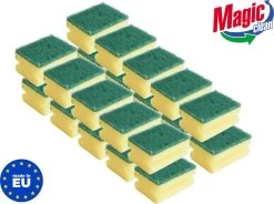 Schuursponsjes Schoonmaak Profi - 20 Stuks - 85x65x45mm - Voordeelverpakking - MADE IN EU