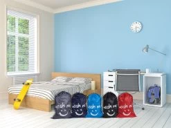 Wonair - Waszakken Voor Wasgoed - 60x90cm - Hemelsblauw - Met Trekkoord -Schoonmaakproducten Winkel 1200x899