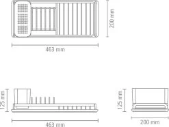 Brabantia SinkSide Afdruiprek Compact - Mid Grey -Schoonmaakproducten Winkel 1200x906