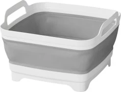 Opvouwbare Wasbak 18L - Met Stop - Afwasbak - Afwasteil - 30x30x20 Cm