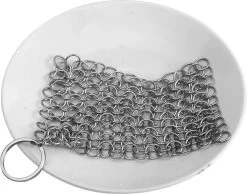 LOUZIR RVS Gietijzer Cleaner Voor Pannen - Metalen Borstel- Scrubmat- Zilver -Schoonmaakproducten Winkel 1200x943 4