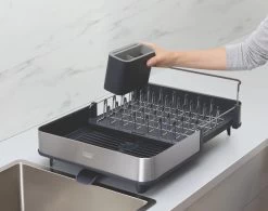 Extend Steel Uitschuifbaar Afdruiprek - Grijs - Joseph Joseph -Schoonmaakproducten Winkel 1200x947 1