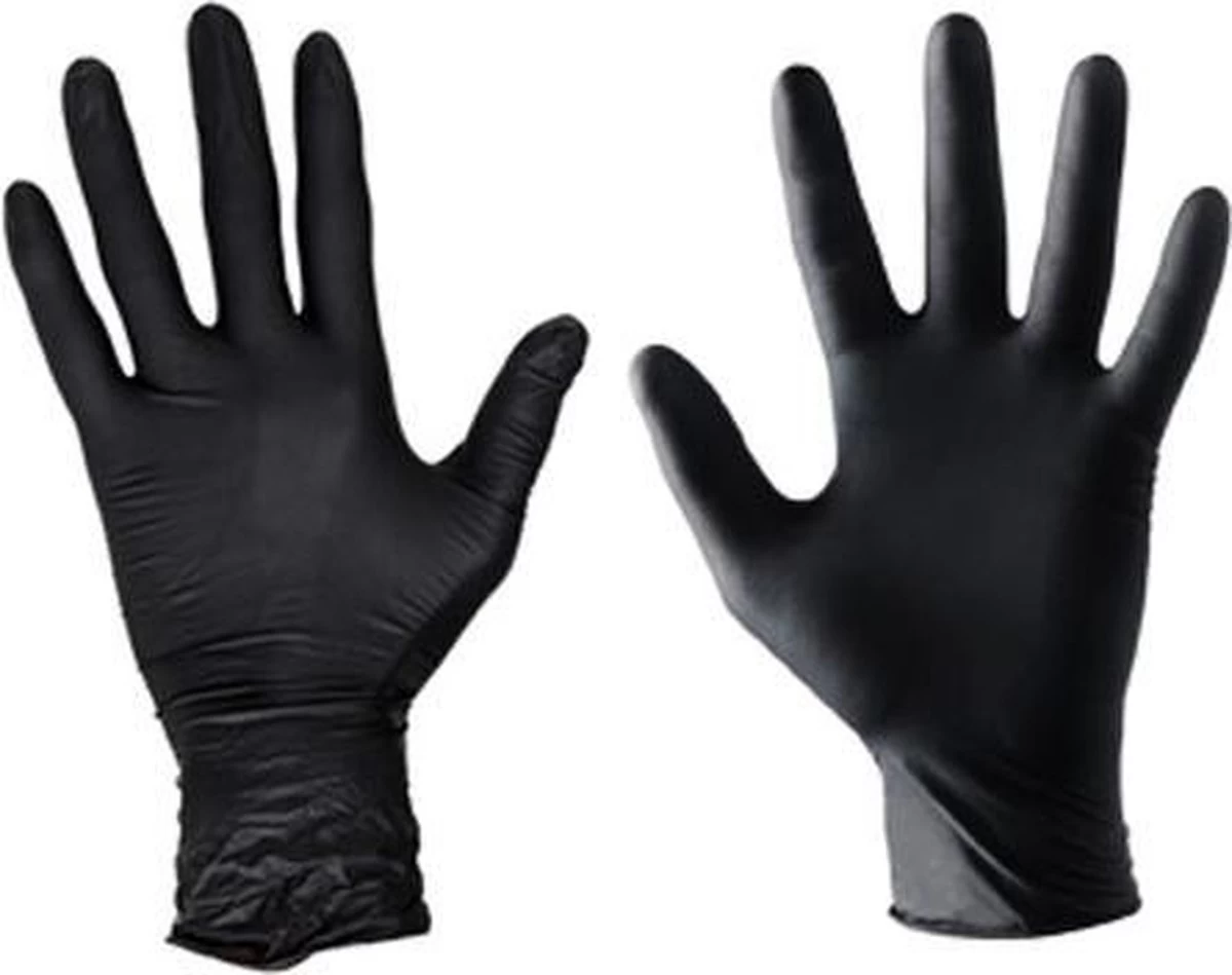 Handschoenen Wegwerp Nitril - Latex Vrij - Ongepoederd - Zwart - Maat L - 100 Stuks 7 Handschoenen Wegwerp Nitril - Latex Vrij - Ongepoederd - Zwart - Maat L - 100 Stuks - Afbeelding 5