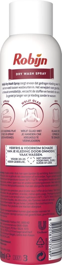 Robijn Pink Sensation Dry Wash Spray - 2 X 200 Ml - Voordeelverpakking -Schoonmaakproducten Winkel 282x1200 3