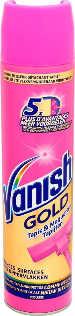Vanish Gold Mousse Voor Tapijt Vlekkenverwijderaar - 600 Ml