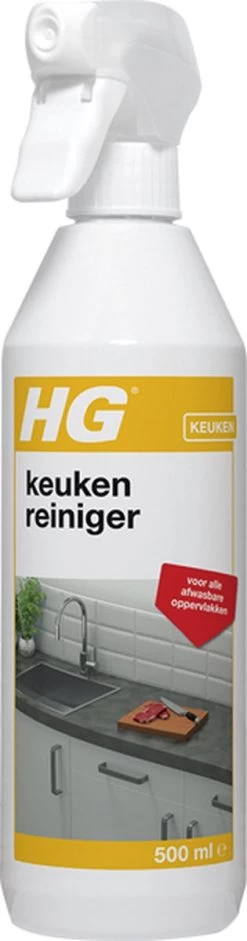 HG Keuken Reiniger - 500ml - Effectief En Hygiënisch - Voor Alle Afwasbare Oppervlakken -Schoonmaakproducten Winkel 315x1200