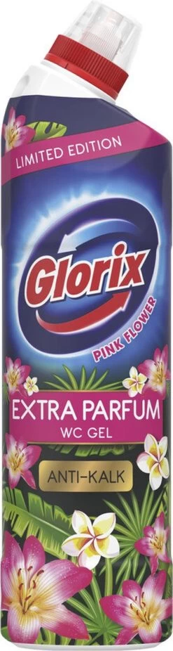 Glorix WC Powergel Toiletreiniger Pink Flower - 6 X 750 Ml - Voordeelverpakking -Schoonmaakproducten Winkel 320x1200 1