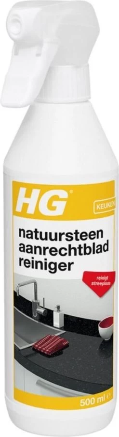 HG Natuurstenen Aanrechtbladreiniger - 500ml - Veilig In Gebruik - Streeploos Schoon - Dagelijkse Reiniging -Schoonmaakproducten Winkel 329x1200 5