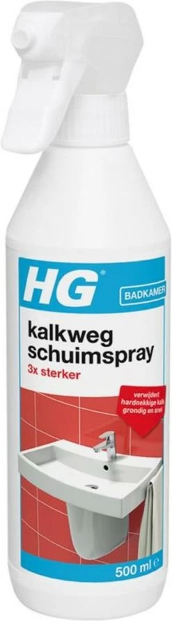 HG Kalkweg Schuimspray 3x Sterker - 500ml - Verwijdert Extreme Kalkresten - 100% Opgelost, 100% Resultaat -Schoonmaakproducten Winkel 333x1200 2