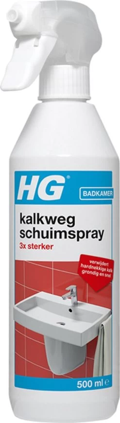 HG Kalkweg Schuimspray 3x Sterker - 500ml - Verwijdert Extreme Kalkresten - 100% Opgelost, 100% Resultaat -Schoonmaakproducten Winkel 340x1200 1