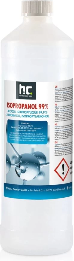 Isopropyl Alcohol - Isopropanol - IPA - Isopropyl - 99,9% Zuiver - 1000ml - Inclusief Trechter -Schoonmaakproducten Winkel 341x1200 1
