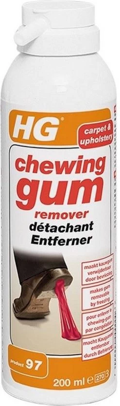 HG Chewing Gum Remover (HG Product 97) - 200ml - Bevriest Kauwgom -Schoonmaakproducten Winkel 354x1200