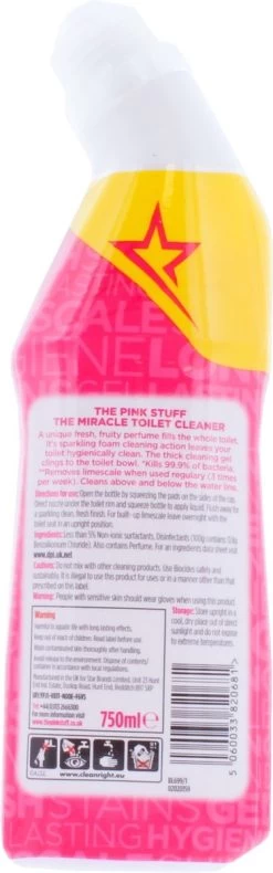 The Pink Stuff The Miracle Toilet Cleaner - Toiletreiniger - 750ml 12 The Pink Stuff The Miracle Toilet Cleaner - Toiletreiniger - 750ml -Schoonmaakproducten Winkel 375x1200 1