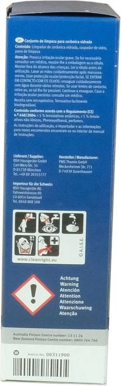 Bosch / Siemens Kookplaat Onderhoudsset - Onderhoudsset Voor Keramische Oppervlakken -Schoonmaakproducten Winkel 377x1200 2