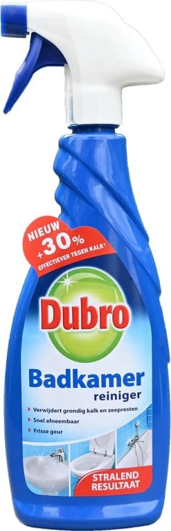 3 X Dubro Badkamer Reiniger - 30% Effectiever Tegen Kalk - Badkamerreiniger - 3 X 650 Ml -Schoonmaakproducten Winkel 388x1200