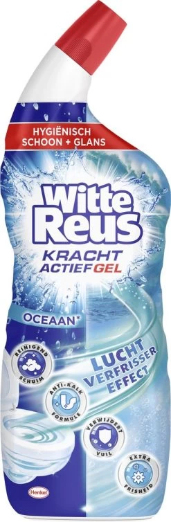 Witte Reus Toiletreiniger - Kracht Actief Gel Oceaan - Voordeelverpakking 10 X 700ml 11 Witte Reus Toiletreiniger - Kracht Actief Gel Oceaan - Voordeelverpakking 10 X 700ml -Schoonmaakproducten Winkel 393x1200 2