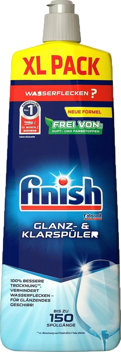 Finish Naspoelmiddel Glansspoelmiddel Regular Vaatwasmiddel - 3x 750 Ml 4 Finish Naspoelmiddel Glansspoelmiddel Regular Vaatwasmiddel - 3x 750 Ml - Afbeelding 2
