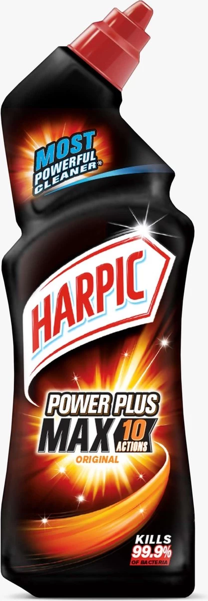 HARPIC Power Plus Max 10 Original - Toilet Reiniger - Extra Krachtig 750ML 3 HARPIC Power Plus Max 10 Original - Toilet Reiniger - Extra Krachtig 750ML