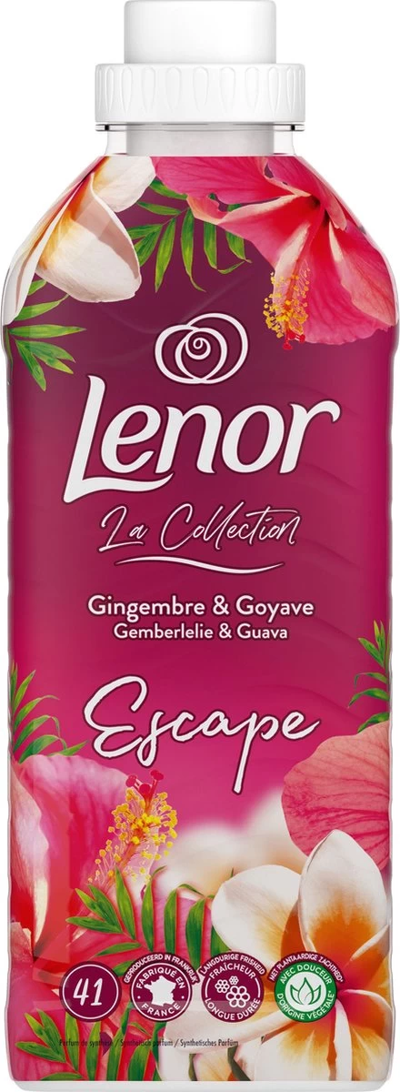 Lenor Gemberlelie En Guave - Wasverzachter - 12 X 41 Wasbeurten Voordeelverpakking 4 Lenor Gemberlelie En Guave - Wasverzachter - 12 X 41 Wasbeurten Voordeelverpakking - Afbeelding 2