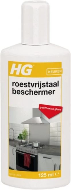 HG Roestvrijstaal Beschermer - 125ml - Snel En Eenvoudig - Laat RVS Weer Glanzen