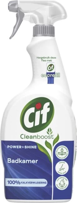 Cif CleanBoost Power & Shine Badkamer Spray - 6 X 750 Ml - Voordeelverpakking 22 Cif CleanBoost Power & Shine Badkamer Spray - 6 X 750 Ml - Voordeelverpakking -Schoonmaakproducten Winkel 455x1200 1