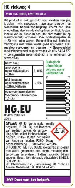 HG Vlekweg 4 - 50ml - Voor Onder Andere Saus En Kruiden -Schoonmaakproducten Winkel 481x1200 1
