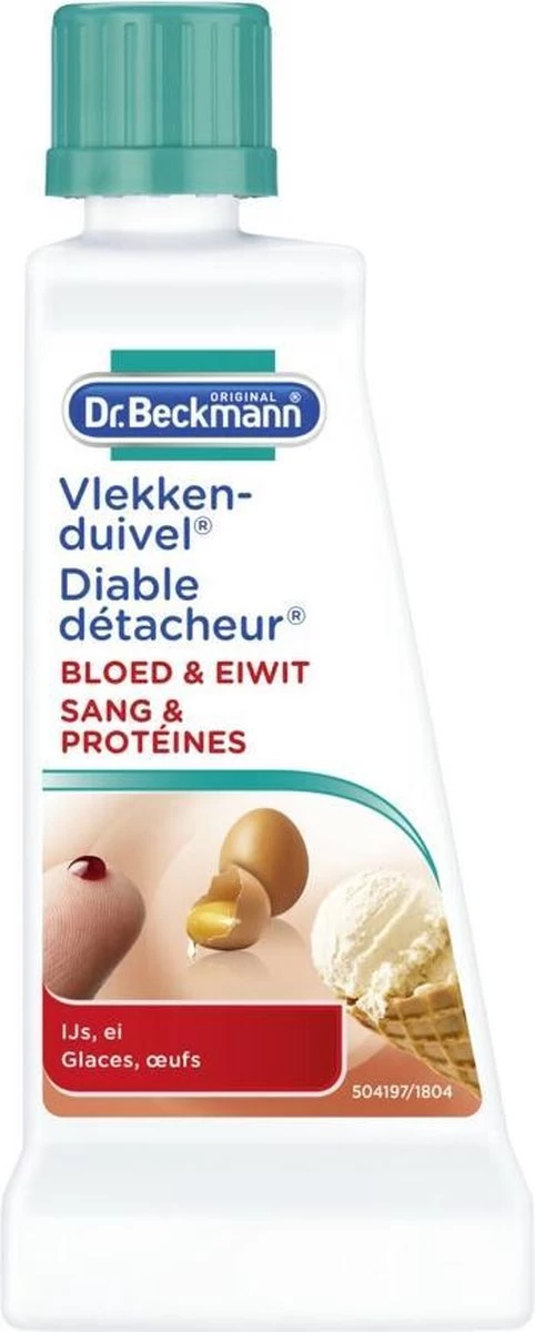 Dr. Beckmann Vlekkenduivel Bloed & Eiwit 50 Ml 3 Dr. Beckmann Vlekkenduivel Bloed & Eiwit 50 Ml
