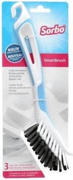 Set Van 2 Sorbo Smartbrush Afwasborstels Blauw/wit - Afwassen Afwasborstel - Huishoudelijke Keukenaccessoires -Schoonmaakproducten Winkel 490x1200