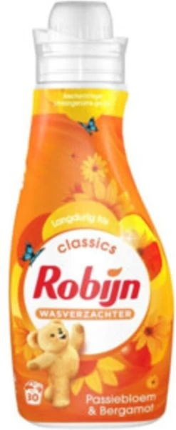 Robijn Classics Passiebloem & Bergamot Wasverzachter - 8 X 30 Wasbeurten - Voordeelverpakking -Schoonmaakproducten Winkel 492x1200