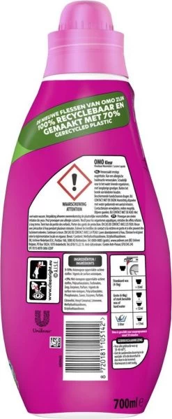 Omo Klein & Krachtig Kleur Vloeibaar Wasmiddel - 8 X 20 Wasbeurten - Voordeelverpakking 11 Omo Klein & Krachtig Kleur Vloeibaar Wasmiddel - 8 X 20 Wasbeurten - Voordeelverpakking -Schoonmaakproducten Winkel 495x1200 5