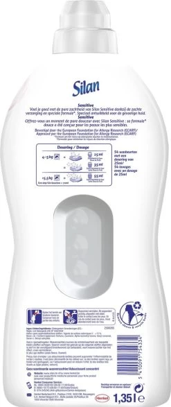 Silan Sensitive Wasverzachter - Baby En Gevoelige Huid - Grootverpakking - 54 Wasbeurten -Schoonmaakproducten Winkel 505x1200