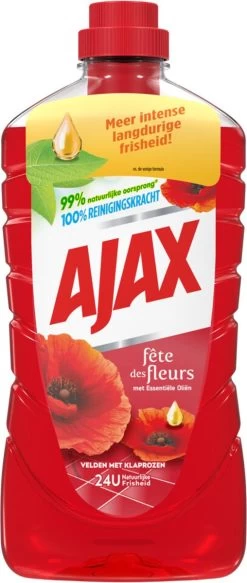Ajax® Ajax Allesreiniger Fete De Fleur Rode Bloemen 1 Liter -Schoonmaakproducten Winkel 508x1200 1